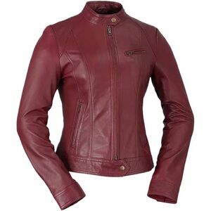 Whet Blue Leather Moto Jacket